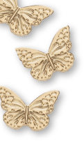 Golden Butterfly Jibbitz - Left