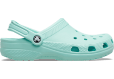 Mint green Crocs
