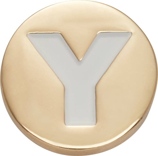 Gold Letter Y