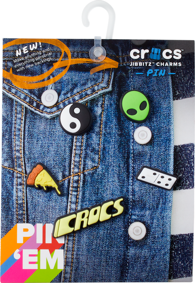 Crocs Dude Pin Backer 5 Pack;