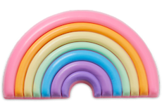 Puffy Rainbow Pool Float;