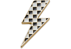Dice Print Lightning Bolt;