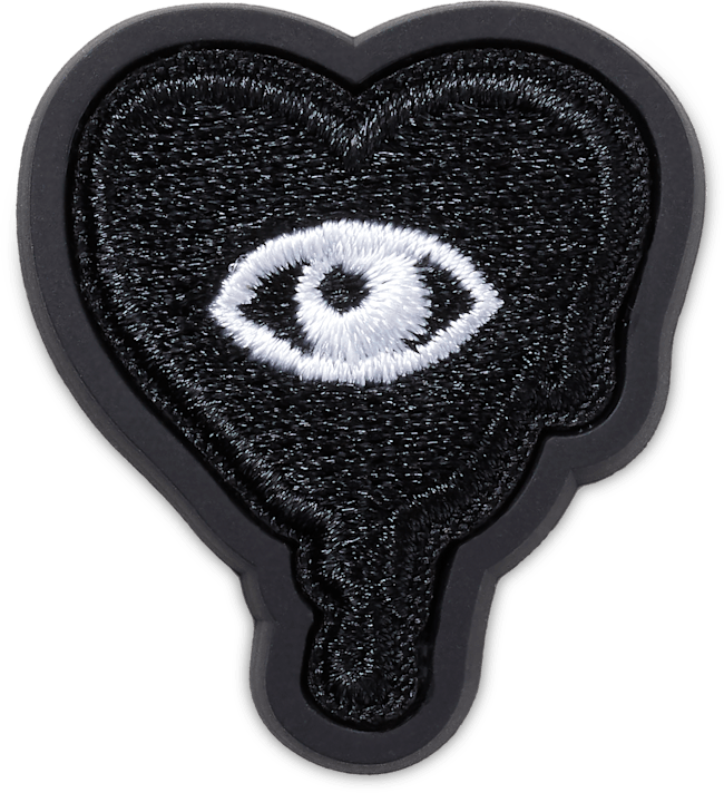 Dripping Black Heart Patch