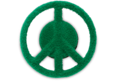 Grass Textured Peace Sign;
