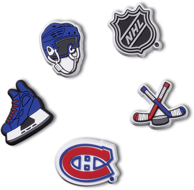 Ensemble de 5 breloques des Canadiens® de Montréal de la NHL®