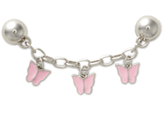 Goth Girl Butterfly Chain;
