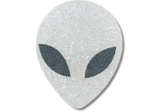 Glitter Alien Head;