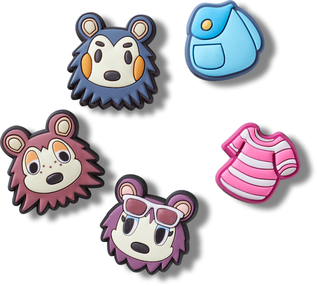Ensemble de 5 breloques Animal Crossing