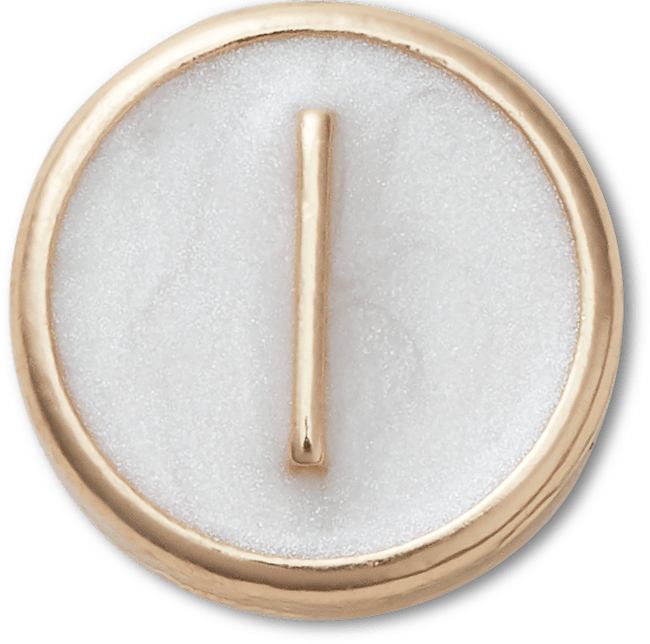 Tiny Pearlized Letter L