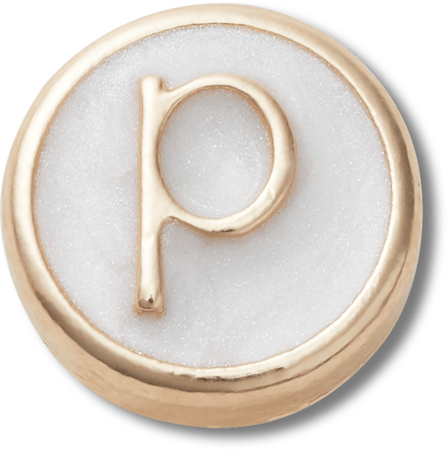 Tiny Pearlized Letter P