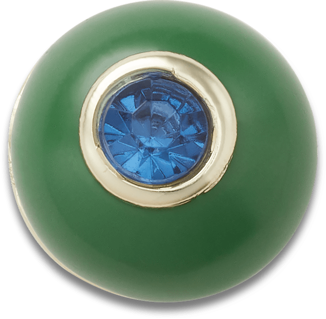 Green and Blue Circle Gem;