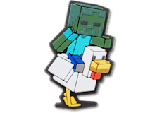 Minecraft Chicken Jockey;