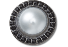Pearl with Black Gem Base;