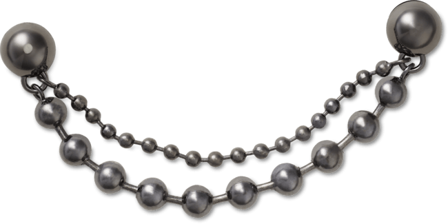 Double Black Gem Chain;