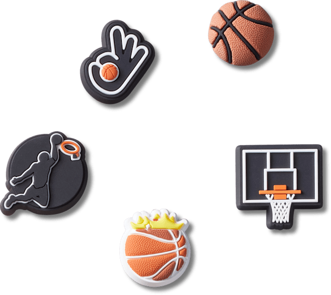 Ensemble de 5 breloques équipe de basketball