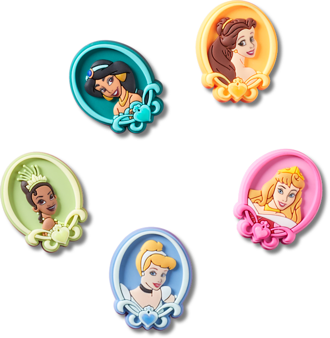 Ensemble de 5 breloques Princesses Disney
