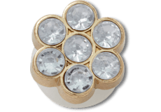 Tiny Silver Gem Flower;