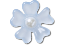 Blue Frost Matte Pearl Flower;
