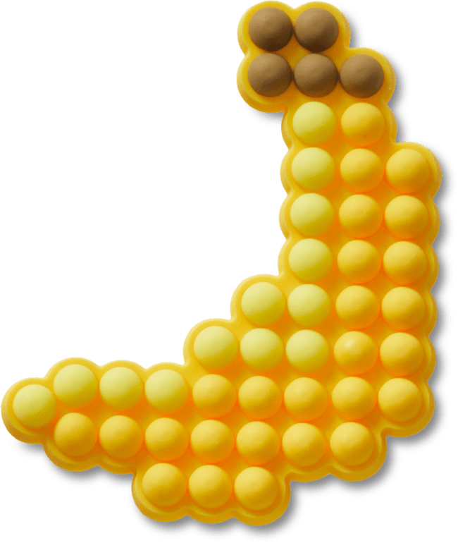 Banane perlée