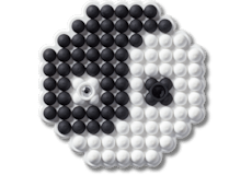 Beaded Ying and Yang;