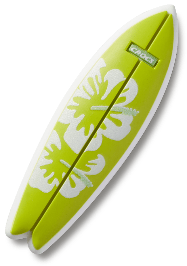 Planche de surf avec hibiscus