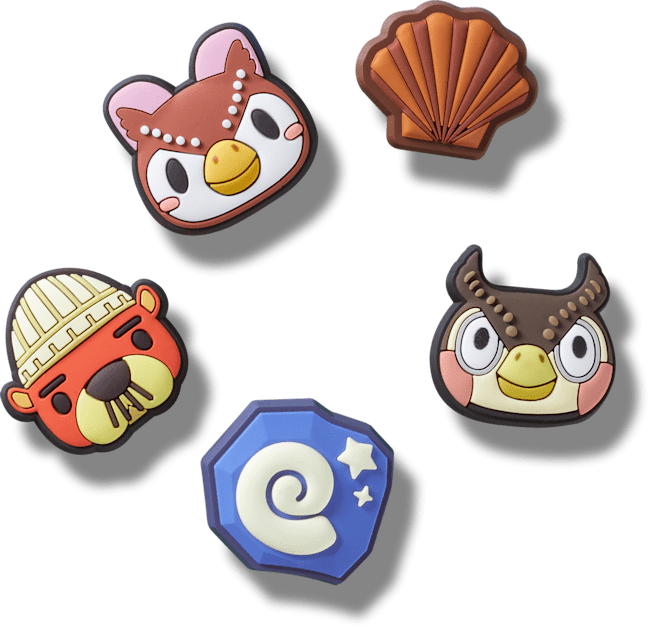 Ensemble de 5 breloques Collectionneur Animal Crossing