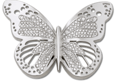 Silver Cutout Butterfly;