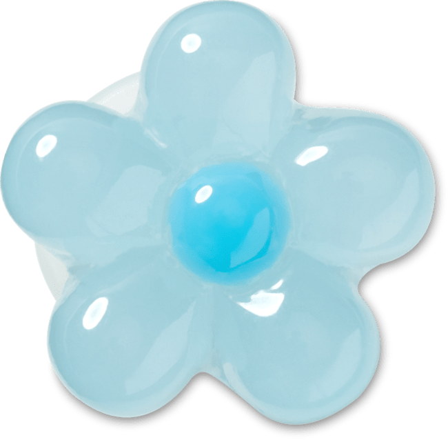 Expressive Floral Light Blue