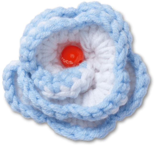Light Blue Crochet Floral;