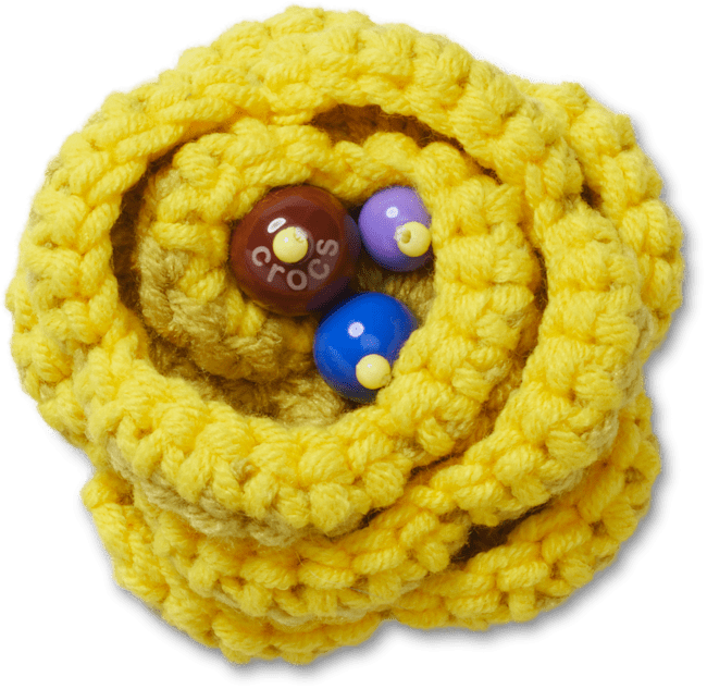 Yellow Crochet Floral;