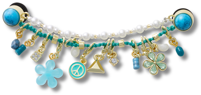 Blue Adjustable Charm Chain;