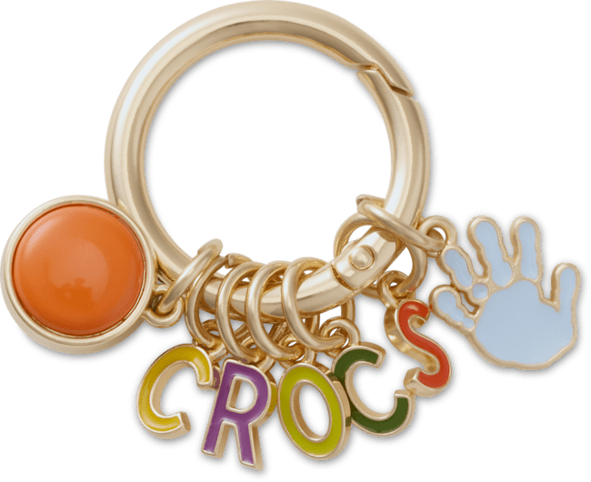 Crafted Crocs Ring Keychain;