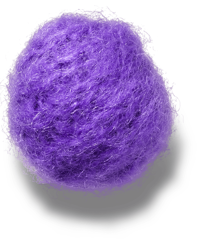 Purple Sweater Puff