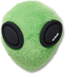 Alien vert pelucheux