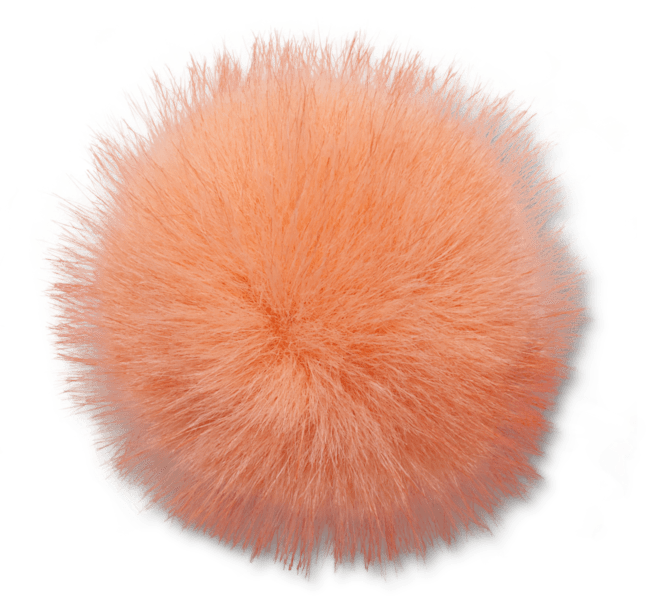 Orange Long Hair Puff