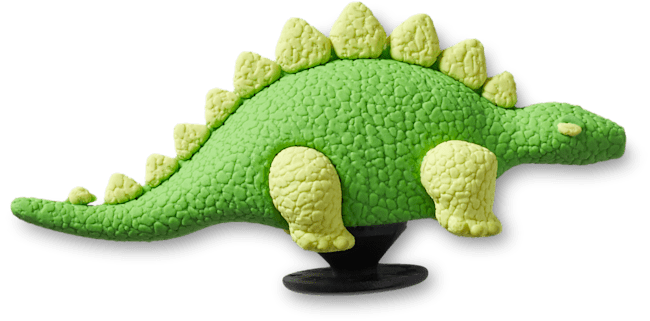 Dino vert 3D avec écailles