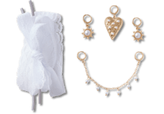 Laces and Pearl Chain Charm Kit;