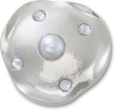 Silver and Pearl Disc