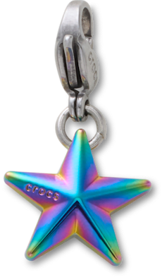 Iridescent Star Charm