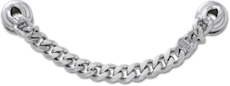 Silver Flat Curb Chain