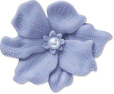 Periwinkle Flower with Pearl