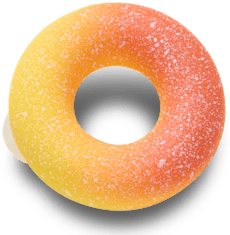 Orange and Yellow Ring Candy