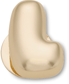 Gold Bubble Letter L
