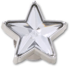 Silver Gem Sparkle Star