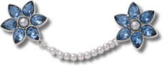 Gem Flower and Pearl Chain
