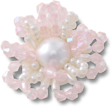 Beaded Pearl Flower