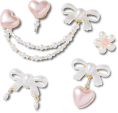 Bow and Pink Heart 5 Pack