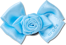 Boucle en rosette bleue