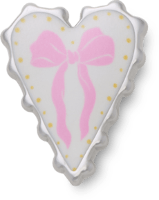 Bow and Heart Enamel Icon