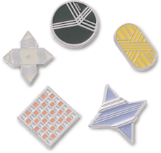 Dynamic Enamel Symbols 5 Pack